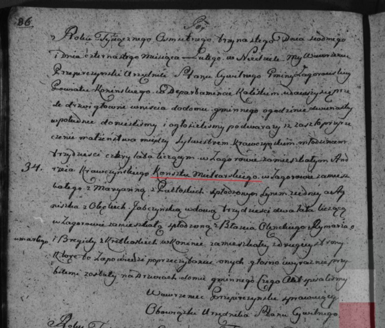 Sylwester Krawczynski marriage crop