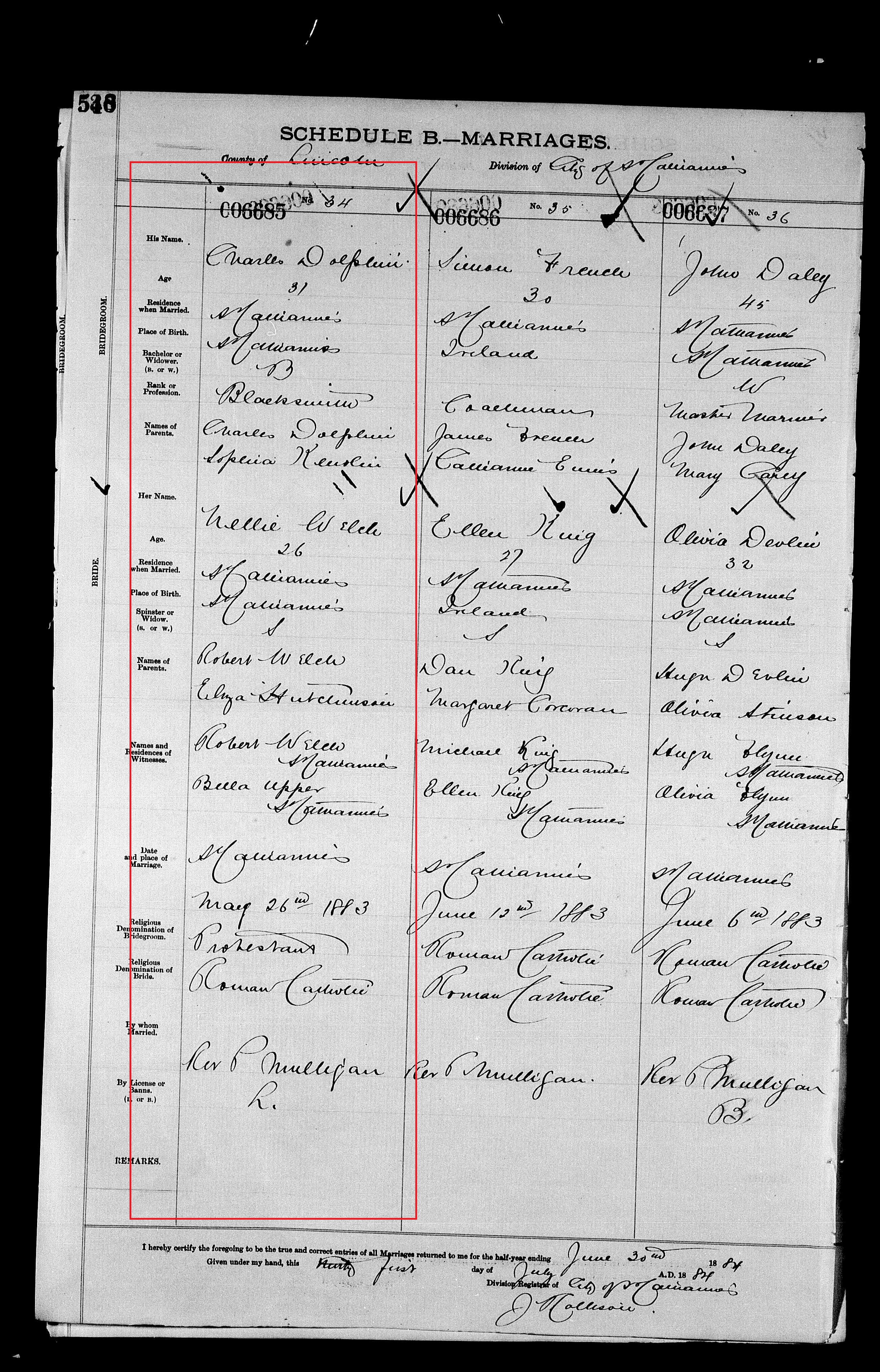 nellie-welch-and-charles-dolphin-1883-civil-marriage-marked