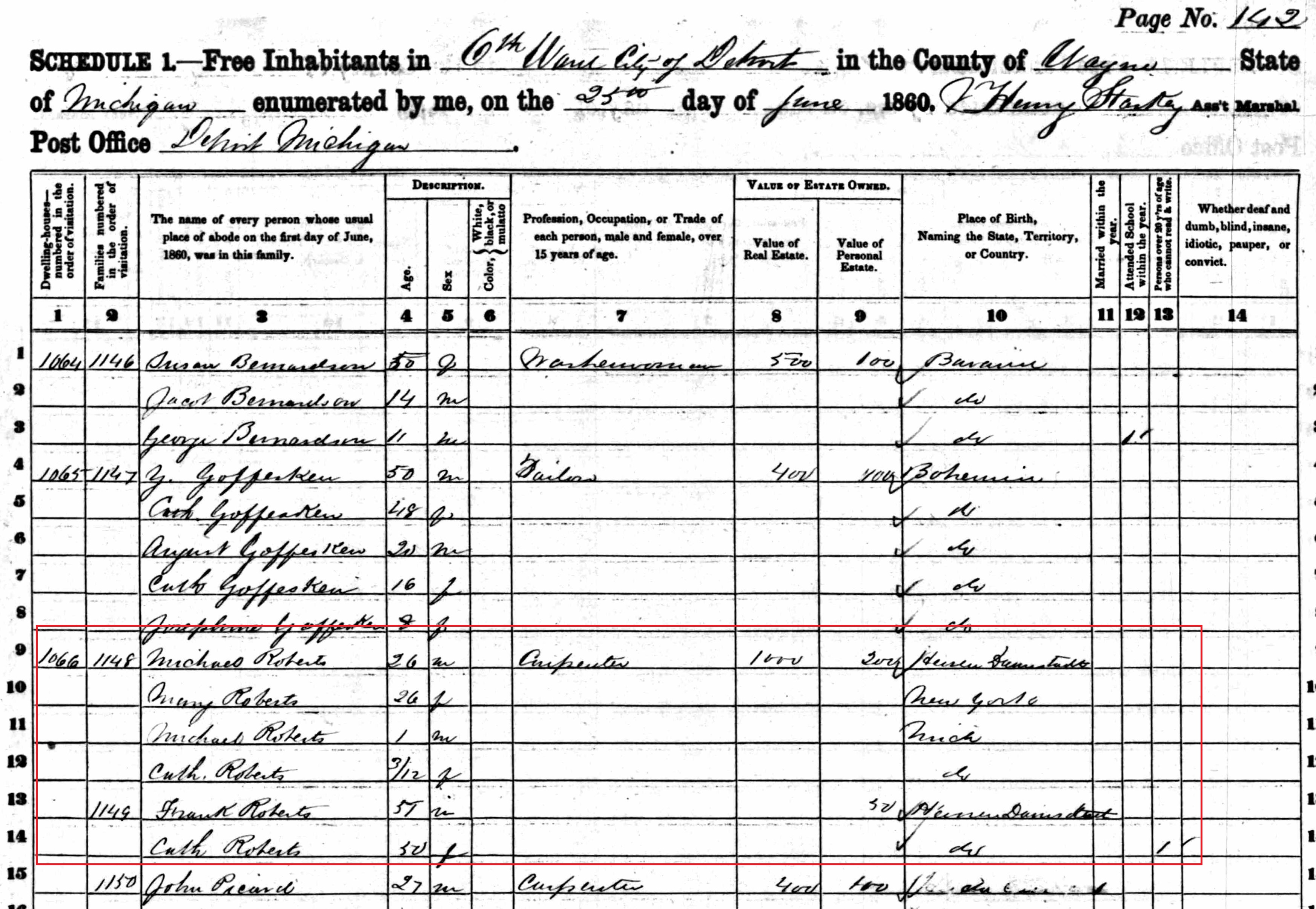 roberts-fam-1860-census