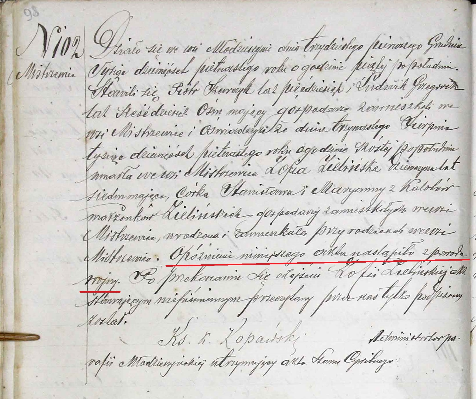 Zofia Zielinska death 1915 crop