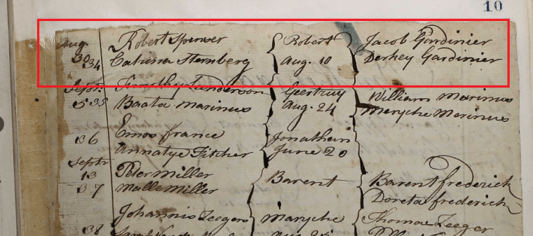 Robert Spencer Jr birth 1772