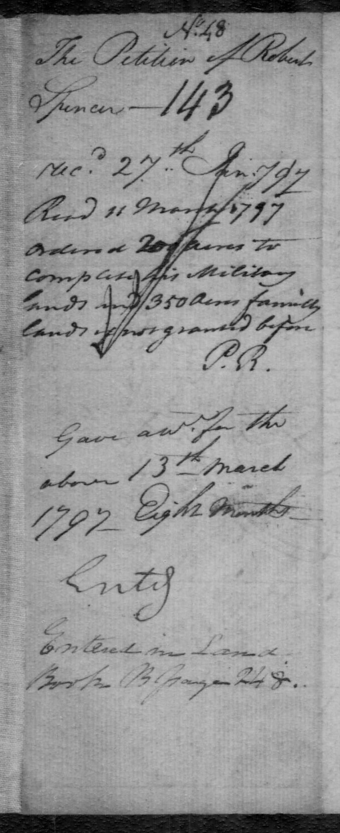 Robert Spencer Land Petition page 2 crop