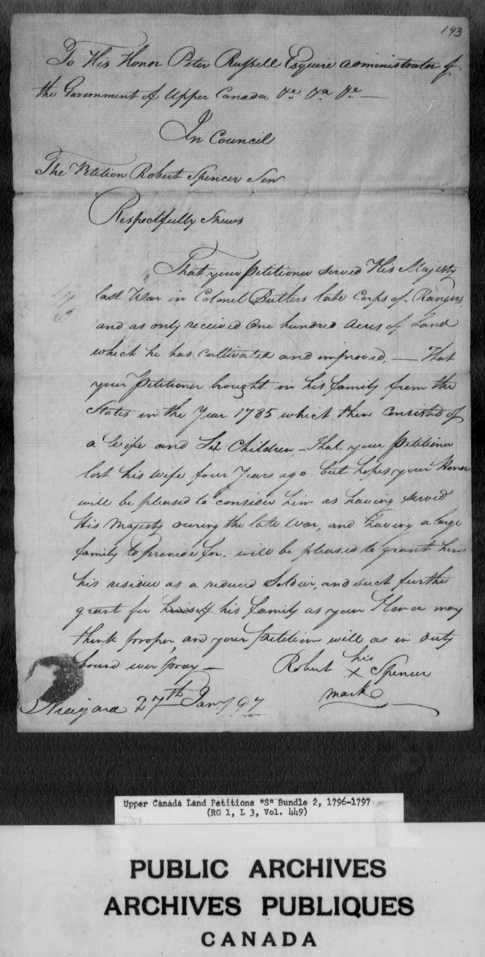 Robert Spencer Land Petition page 3 cropped