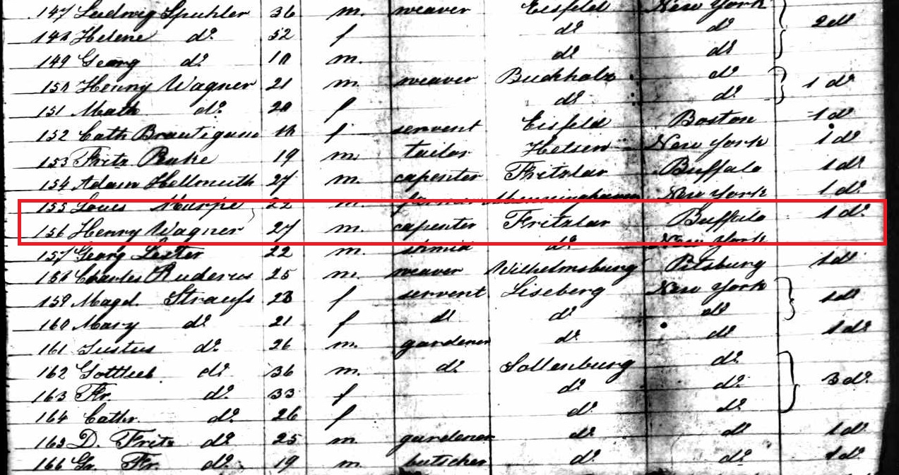 Henry Wagner passenger record