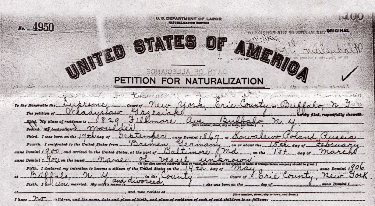 Walter Grzesiak Petition