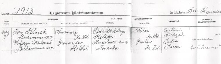 Waleria Majczyk &amp; Jan Klusek 1913 (part 1)