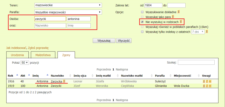 Antonina Zarzycka deaths