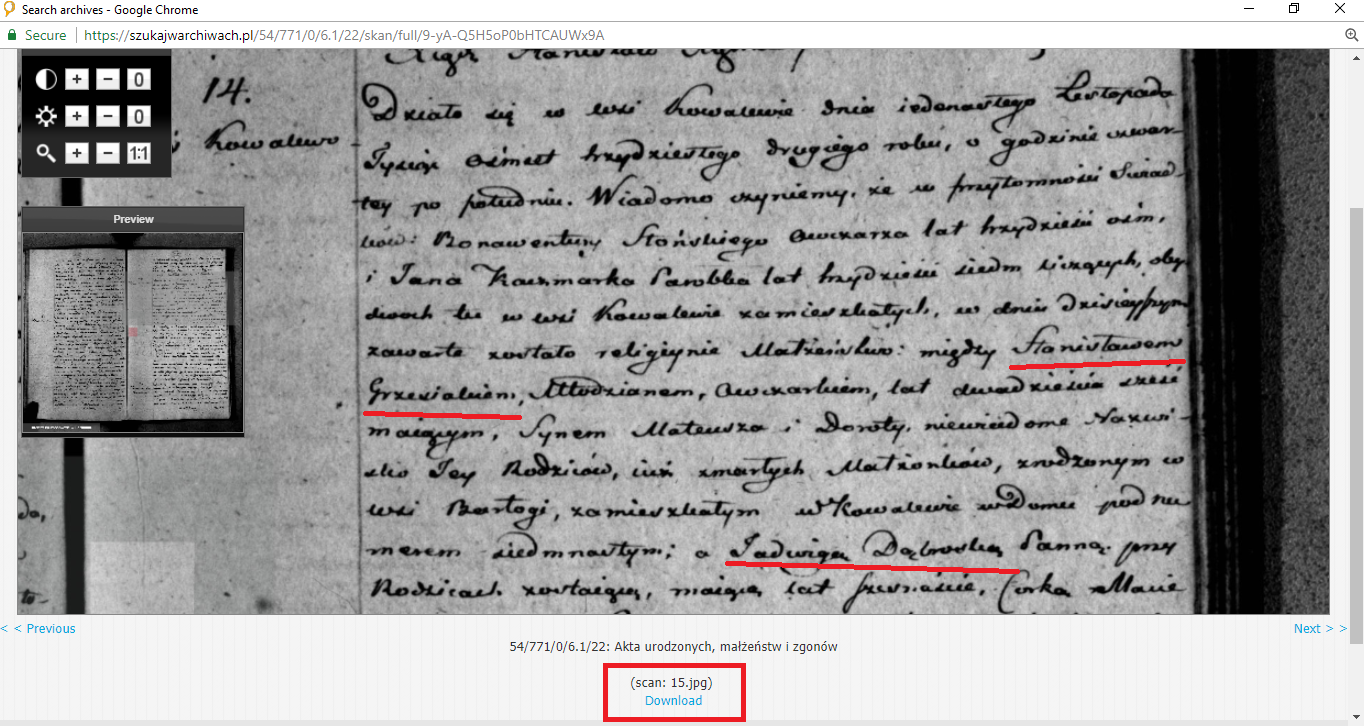 Grzesiak Dabrowska marriage