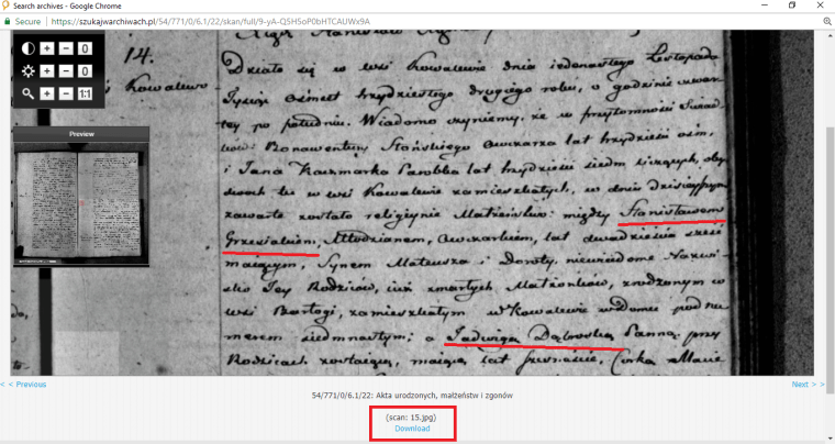 Grzesiak Dabrowska marriage