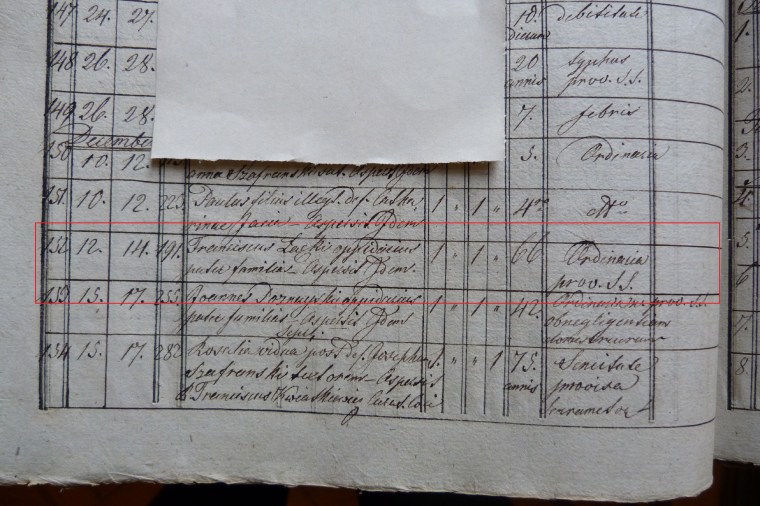 Franciszek Lacki death 1847 image 1 marked