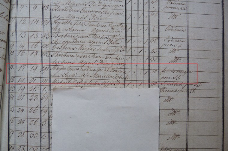 Magdalena Gebczynska death 1848 image 1 marked