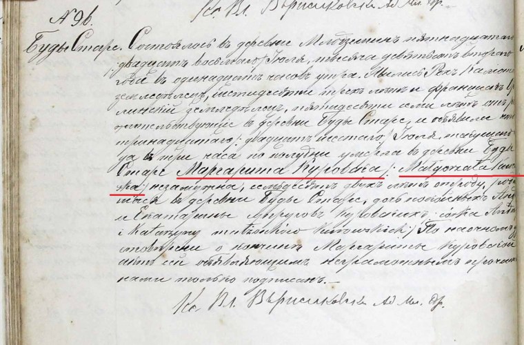 Malgorzata Kurowska death 1902 crop