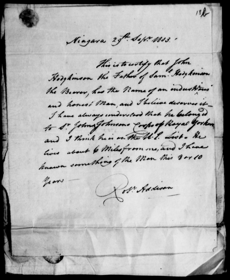 Samuel Hodgkinson Land Petition page 3