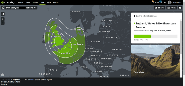 England Wales and Northwestern Europe