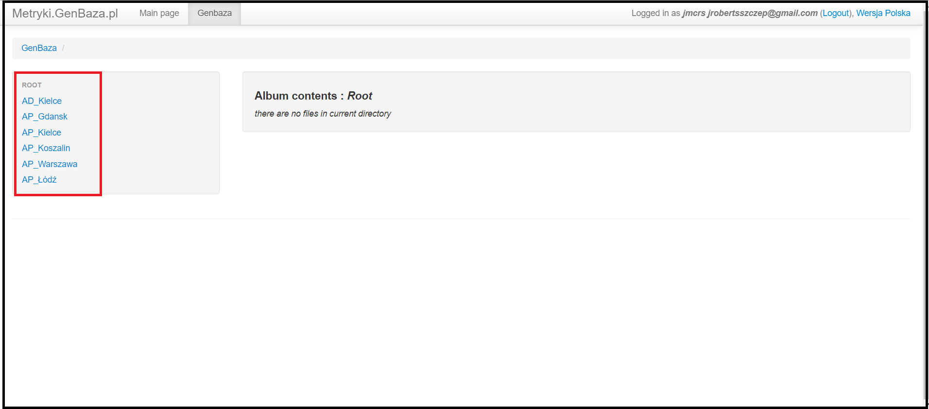 GenBaza root directory