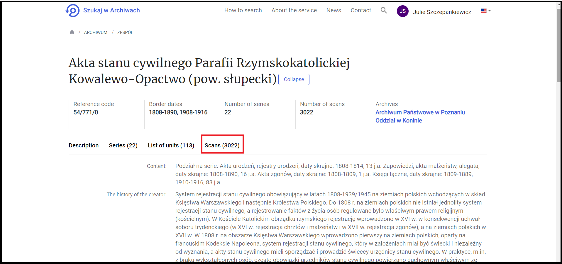 Kowalewo Opactwo detailed entry