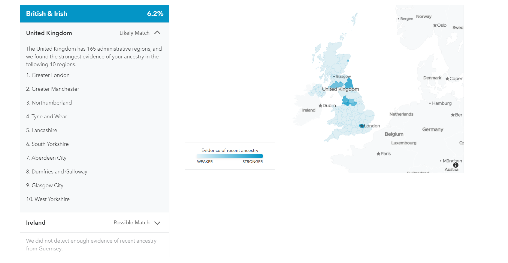 23&amp;Me UK map