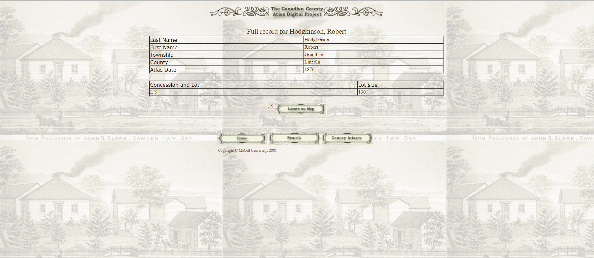 Robert Hodgkinson search result 1