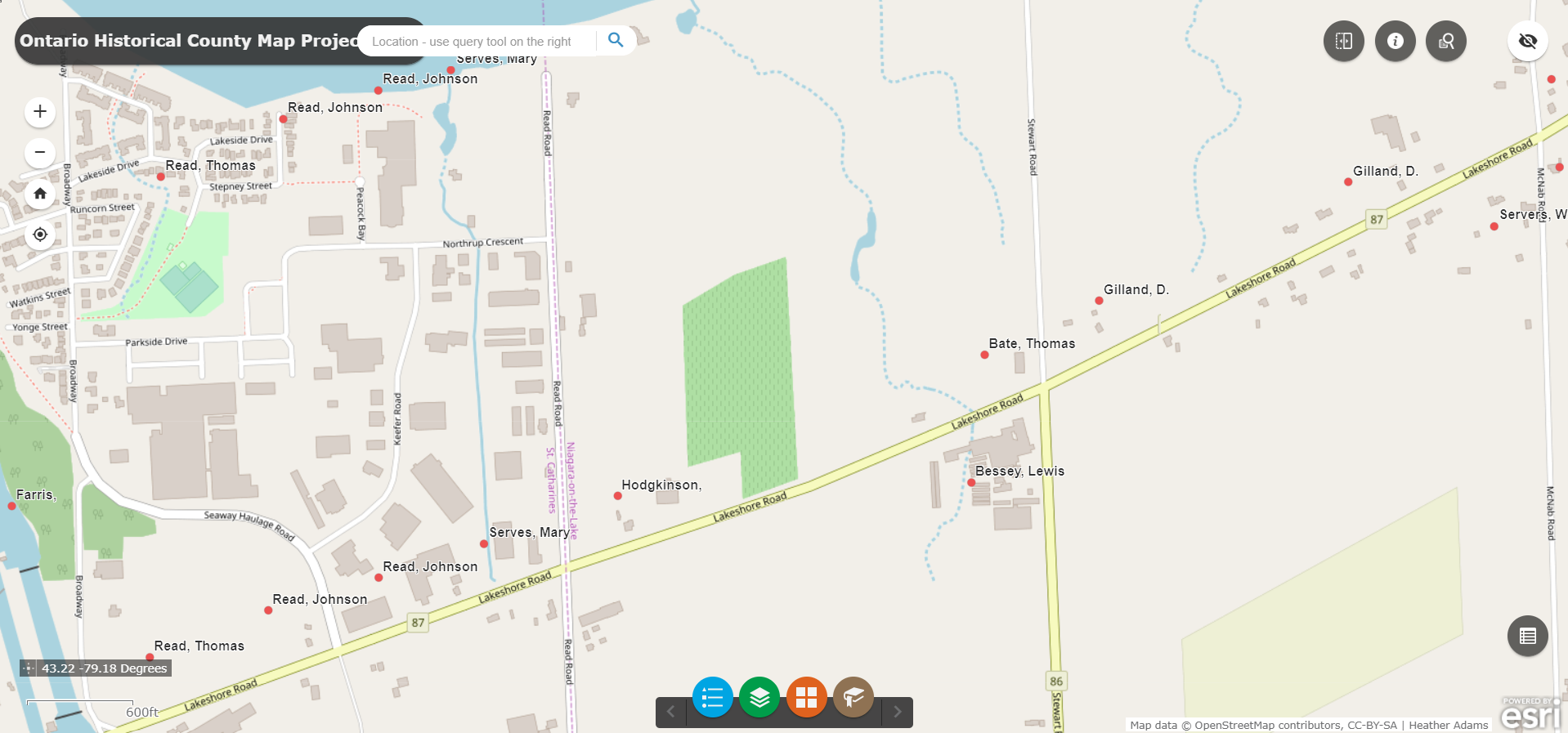 Hodgkinson Modern Map