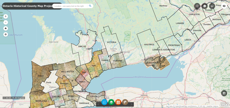 Ontario Historical County Maps Project